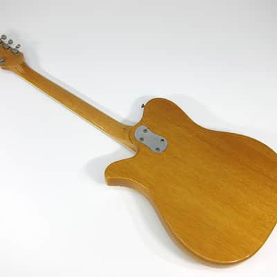 Vintage 1972-1973 Mosrite 350 Stereo Solid Body Electric Guitar Natural Mahogany Clean All Original! image 6
