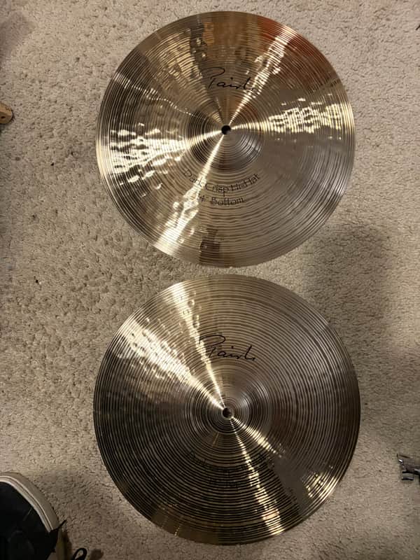 Paiste 14" Signature Dark Crisp Hi-Hat Cymbals (Pair) Top 900g, Bottom 1450g image 1