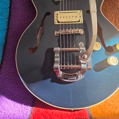 Gretsch G2655T-P90 2021 - Green Midnight Sapphire - Upgrades - Seymour Duncan P-Rails Pickups, Triple Shot System & Grover Locking Tuners image 8