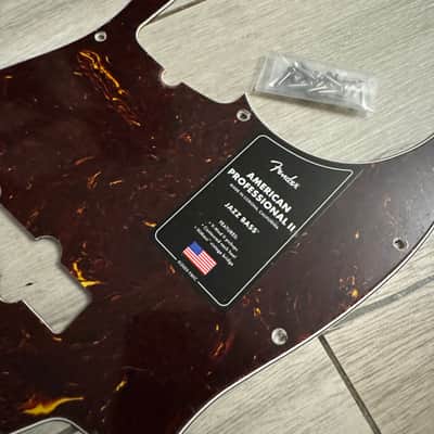 Fender American Professional II Jazz Bass 4 Ply Tortoise Shell USA Pickguard Standard Performer image 3