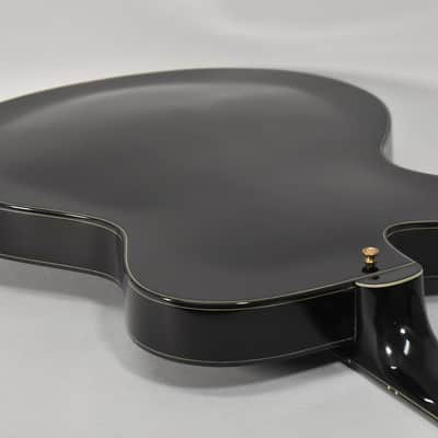 1993 Jim Triggs Round Midnight Archtop Black Finish image 9
