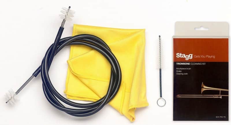 Stagg SCK-PRO-TB Pro Trombone Cleaning Kit with Snake, Brush, and Cleaning Cloth image 1