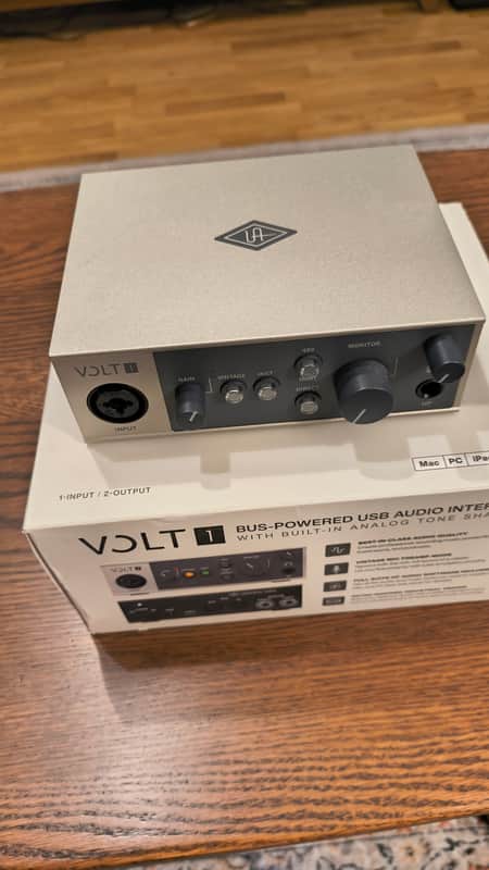 Universal Audio Volt 1 USB-C Audio Interface 2021 - Present - Tan / Gray image 1