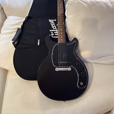 Gibson Les Paul Junior Tribute DC with Front-Mounted Input Jack 2019 - Worn Ebony Upgrades* including Fishman noiseless P90 image 1