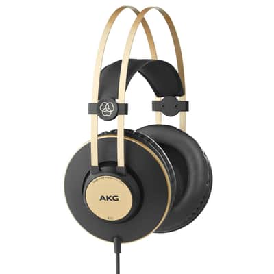AKG K92 Closed-Back Over-Ear Studio Headphones Black/Gold image 1