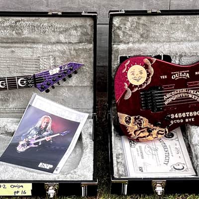 ESP Custom Shop Ouija Red Sparkle & Purple Sparkle Set with Matching Serial# 16 image 2