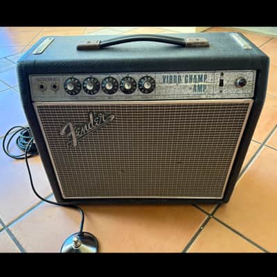 Fender Vibro Champ 1968 - Black with Chrome Face image 3