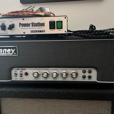 Laney LA30BL Black Country Custom 30-Watt Guitar Amp Head 2018 - Present - Black / Salt & Pepper Grille image 1