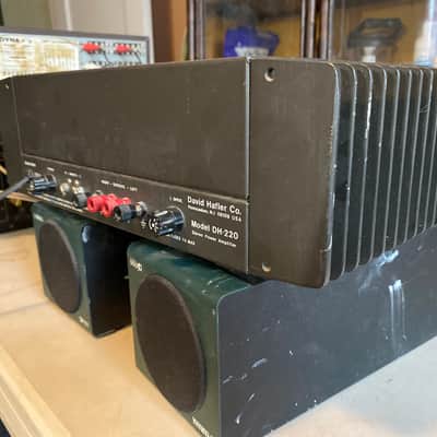 Hafler DH-220 mid 80's - Black finish on body and heat sinks on sides image 5