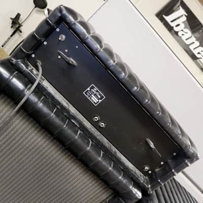 Kustom Stack K250-1 Bass Head Kustom 1-18B Cabinet and Kustom X1-18B Cabinet with Audio Power Module Early-mid 1970's - Black Tuck & Roll Naugahyde image 9