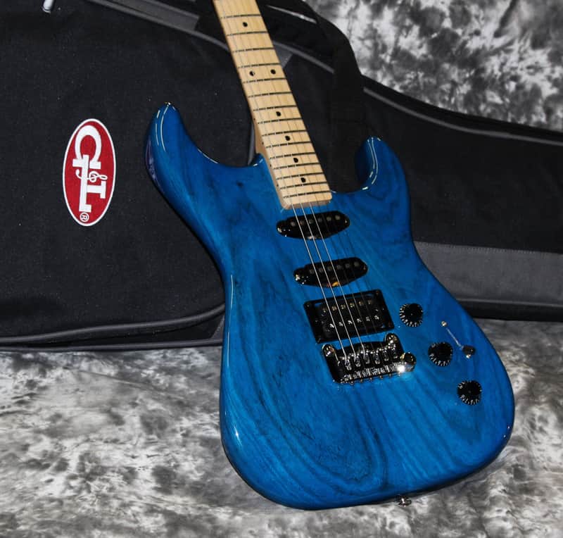 2023 G&L - Legacy HSS Rear Mounted Controls - Clear Blue image 1
