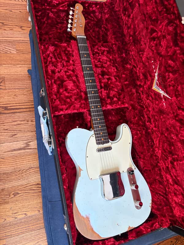 Fender Custom Shop Telecaster 63 Heavy Relic 2021 - Aged Sonic Blue