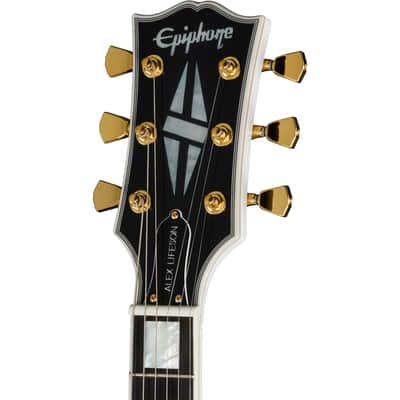 Epiphone Alex Lifeson Signature 1976 ES-355 Reissue Semi-Hollow Electric Guitar - Alpine White image 4