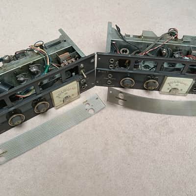 RIGHT and LEFT PAIR of AKAI M-6 Tube Recording Preamps + ready for conversion project image 3