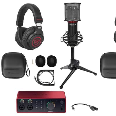 2-Person Podcast Podcasting Recording Bundle w/Scarlett 4i4 4th Gen Interface image 1