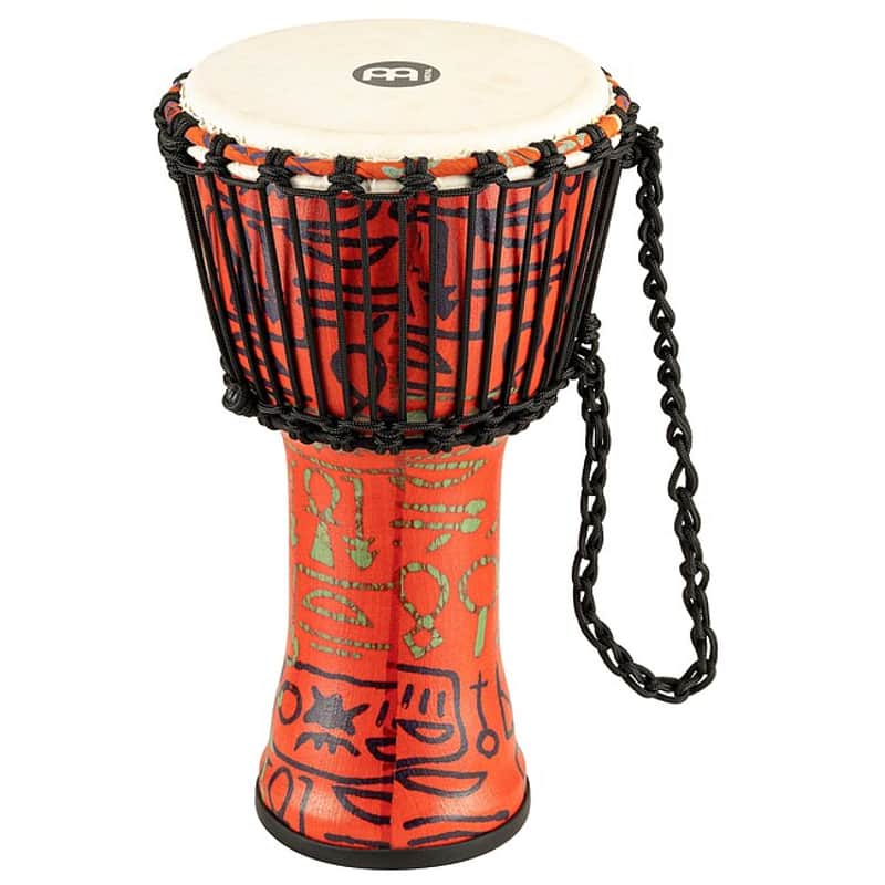 MEINL PADJ1-S-G (Ziegenfell) Travel African Djembe 8 Zoll pharaohs script image 1