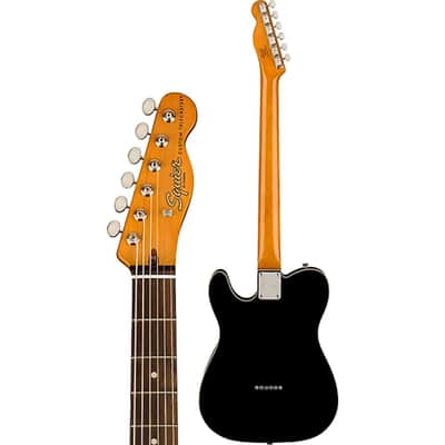 Squier Classic Vibe Baritone Custom Telecaster Electric Guitar Black New - BLACK image 5
