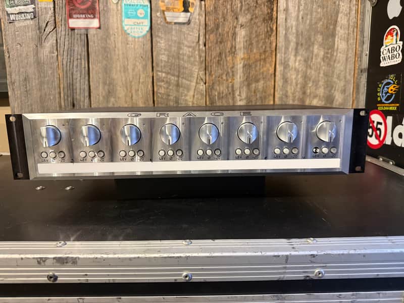 Grace Design m801 8-Channel Microphone Preamplifier 2005 - 2018 - Silver/Black image 1