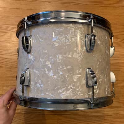 Ludwig Tom Drum 1976 13” x 9” - White Mother of Pearl image 5