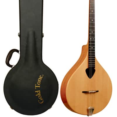 Gold Tone BZ-500 Folkternative Design Solid Spruce Top Irish Bouzouki Mandolin with Hardshell Case image 1