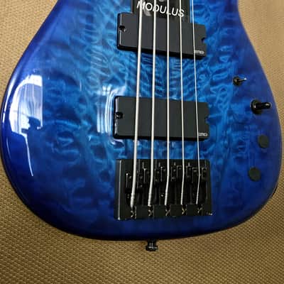 Modulus Quantum 5 Fretless 2007 - Blue Sunburst image 7