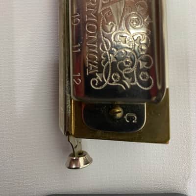 Hohner Vintage M. Hohner The "Chromonica" Chromatic Harmonica 260 w/Case NEW OLD STOCK image 7