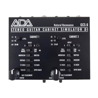A/DA GCS-6 Stereo Guitar Cabinet Simulator and DI | Reverb