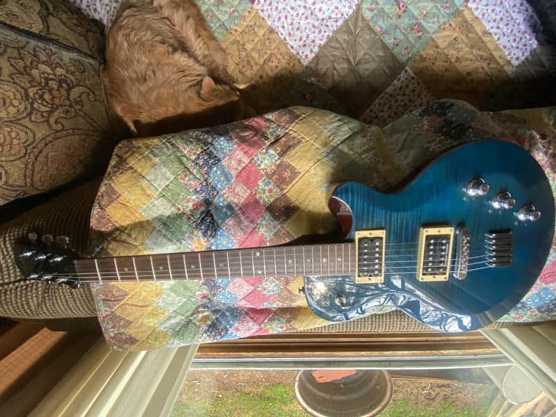 All Original Yamaha AES 620 2000's Blue Burst Seymour Duncan | Reverb