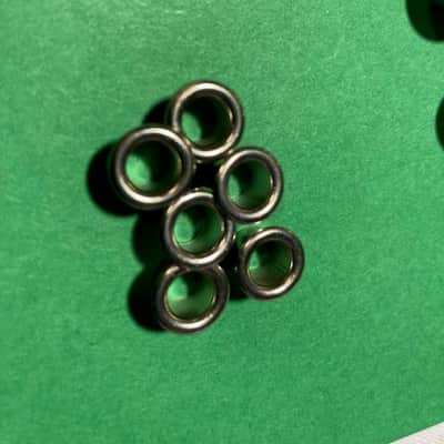Vintage-Style Guitar Tuner Bushings, Nickel, 7 Sets EXC image 4