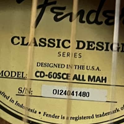 Fender CD-60SCE All Mahogany 2025 image 10