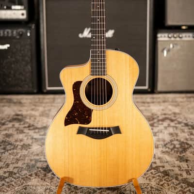 Taylor 214ce - K Koa/Spruce Left Handed Acoustic/Electric Guitar - Natural with Gig Bag image 3