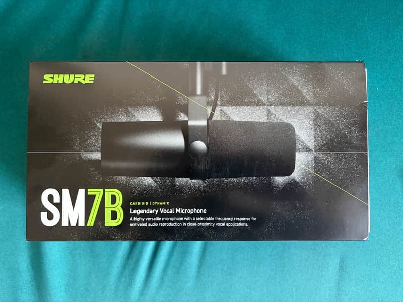 Shure SM7B Cardioid Dynamic Microphone 2001 - Present - Black image 1