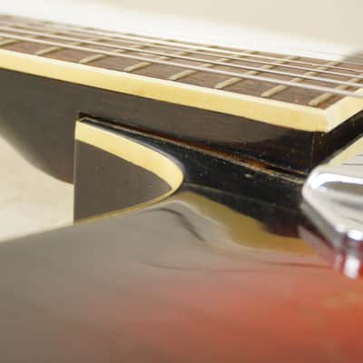 Vintage 1960s Kawai Thinline Hollowbody Sunburst MIJ Teisco Era Player image 15