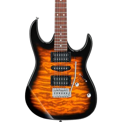 Ibanez GRX70QA-SB Quilt Top Electric Guitar – Sunburst 2025 - Sunburst image 2