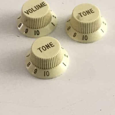 Vintage Genuine Fender USA Japan Strat MIJ Stratocaster Knobs Guitar Relic Fuji-Gen image 2