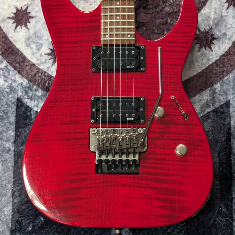 2009 ESP LTD M-100 FM - See-Through Cherry image 1