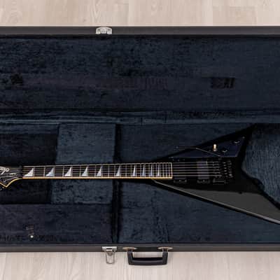 1991 Grover Jackson Randy Rhoads Custom V Metallic Black w/ EMGs, Case image 18