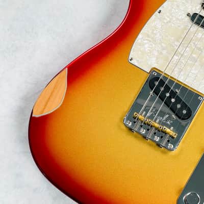 Fender Mod Shop Telecaster Rosewood Fingerboard Aged 2020 - Sunset Metallic image 4