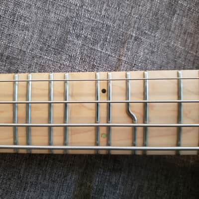 Extremely Rare G&L ASAT Bass Late 90's Blue Burst With Factory Microtonal / Quarter Tone Fretboard image 4