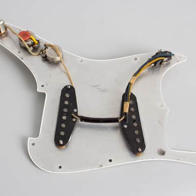 Fender  Duo-Sonic Solid Body Electric Guitar (1963), ser. #83001, original brown hard shell case. image 15