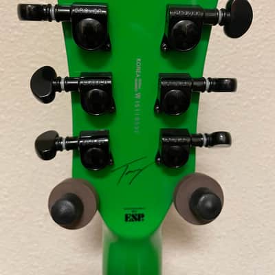ESP LTD RARE ESP LTD Slimer Viper Tony Perry Signature Guitar Mint 2015 Green / black image 25