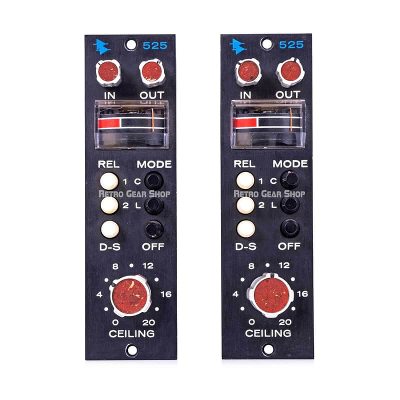 API 525 Compressor Limiter 500 Series Stereo Pair Vintage 1969-1970 pre Huntington Melville Early Rare image 1