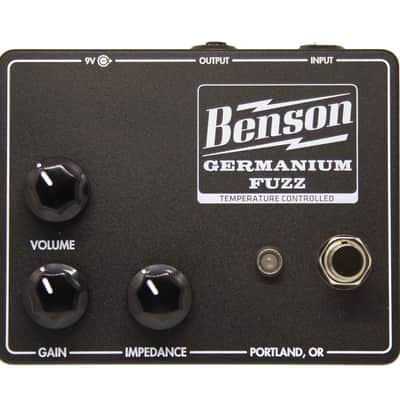 Benson Amps Germanium Fuzz, Studio Black. NEW (Authorized Dealer) image 1