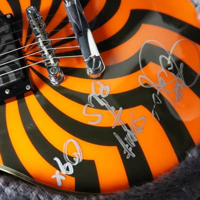 Epiphone Les Paul Custom Zakk Wylde Signature 2008 – Buzzsaw Orange, Signed, EMG ZW Set Limited BUZZSAW CHROME image 15