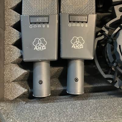 AKG 1980's C414 B-XLS Stereo Pair – With Original Case & Shock Mounts image 3