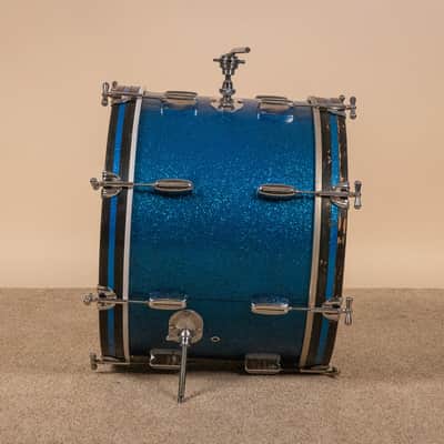 1960s Rogers Holiday Headliner Sparkling Blue Pearl Drum Set image 6