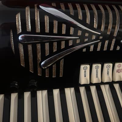 Sonola AA7 full size bass accordion with case fantastic shape image 5