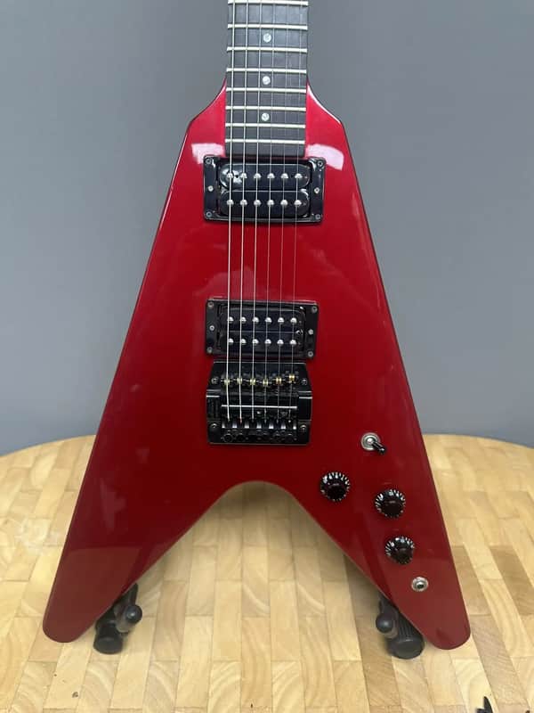 Gibson Flying V 1985 Ferrari Red Guitar image 1