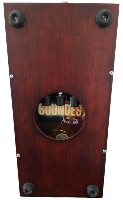Handmade Wooden Stomp Box Foot Drum: Deep Bass Kick, Heel-Toe Dual Zone, Quad Piezo, Passive EQ, No Battery image 1
