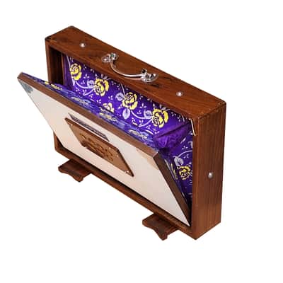 SHRUTI BOX~ SIZE (15" X 10" X 3")~13 NOTES~440 Hz~CHANT~MANTRA~SHRUTI~WITH BAG image 9